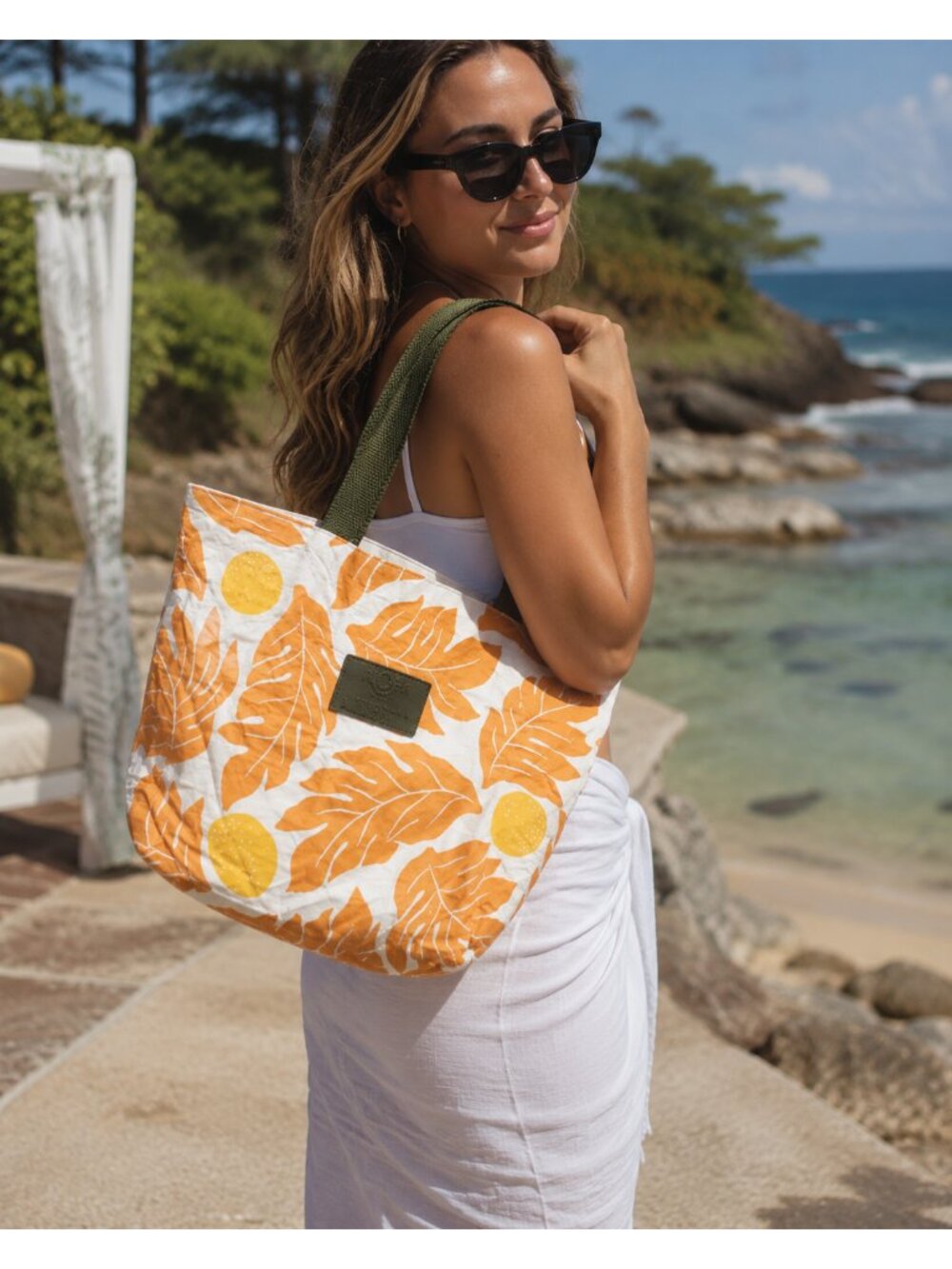 Aloha Collection Day Tripper Tote Multicolor Zippers Splashproof New